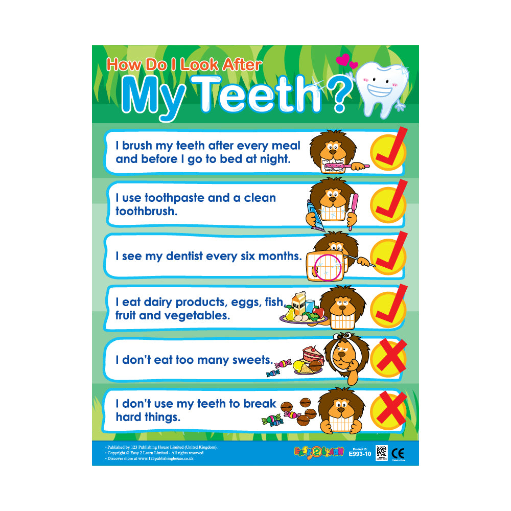 provides guidelines for maintaining good dental hygiene,