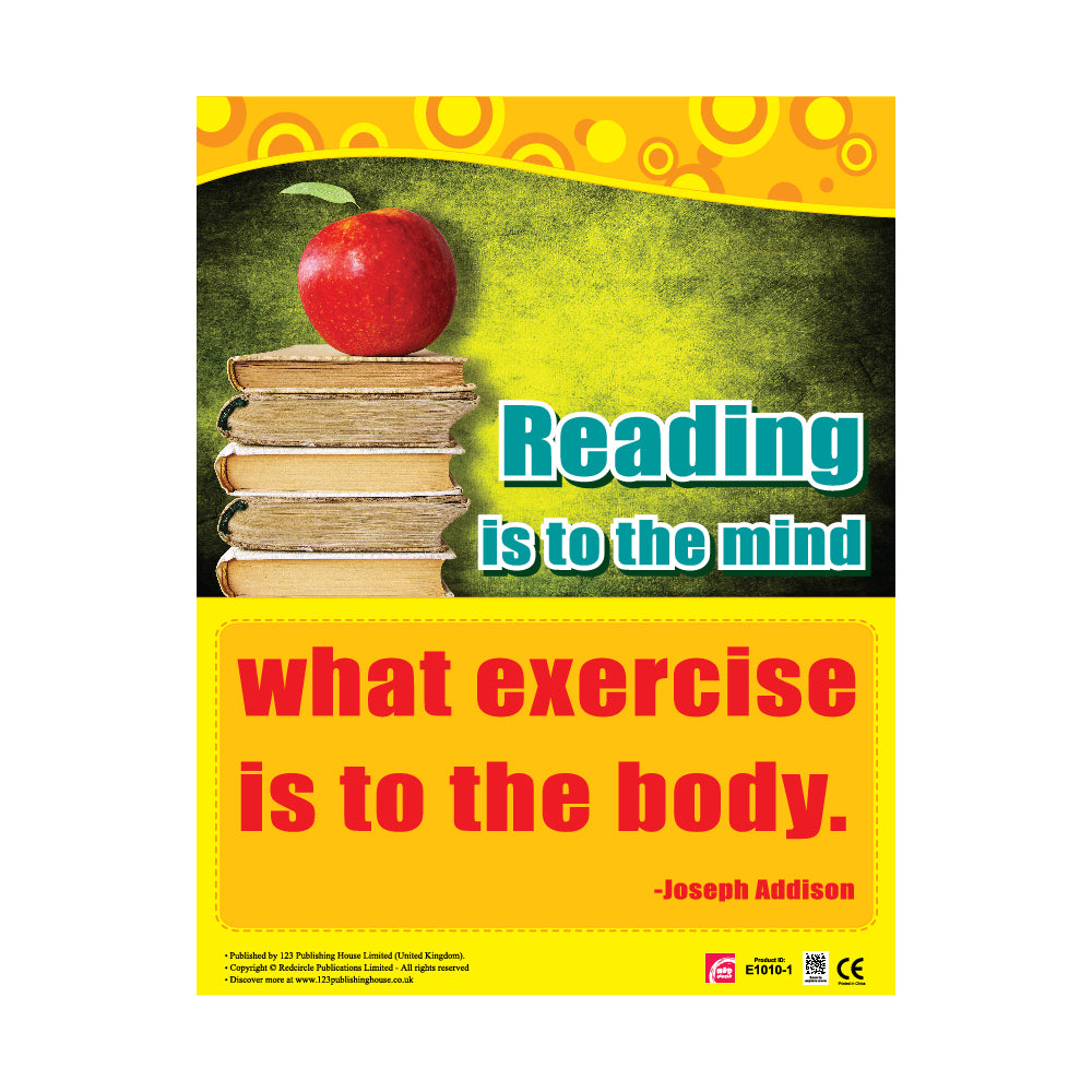 reading provides the same benefits and nourishment to the mind as physical exercise provides to the body.