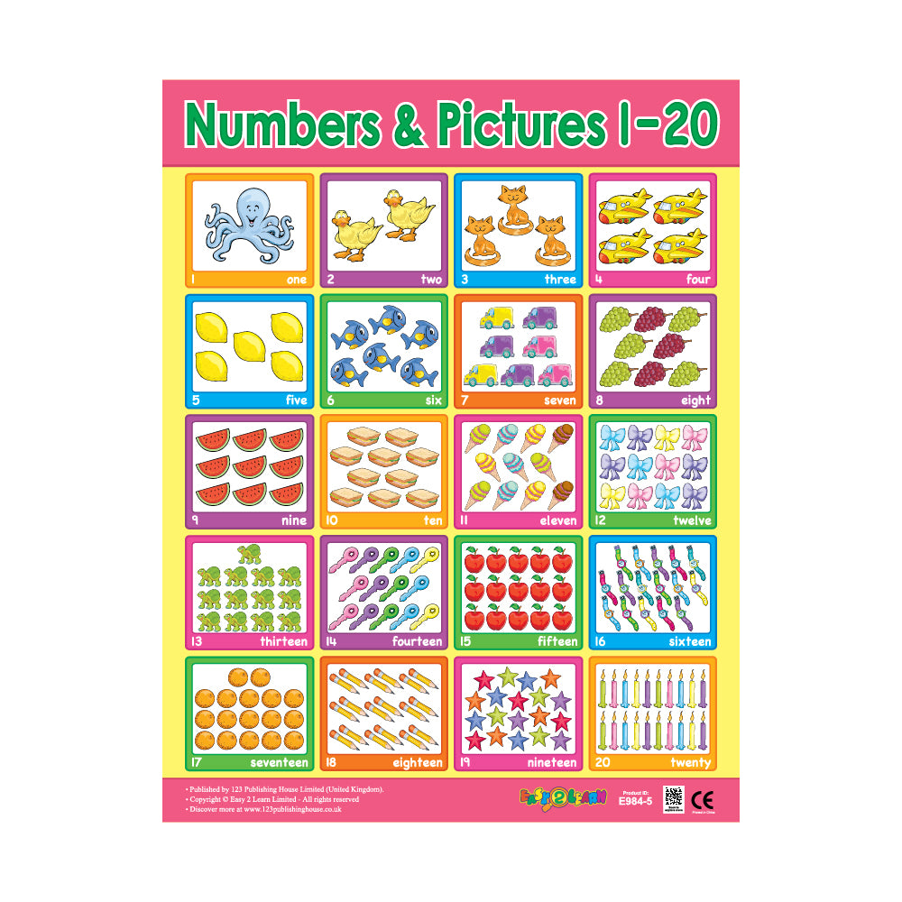 Numbers & Pictures 1-20