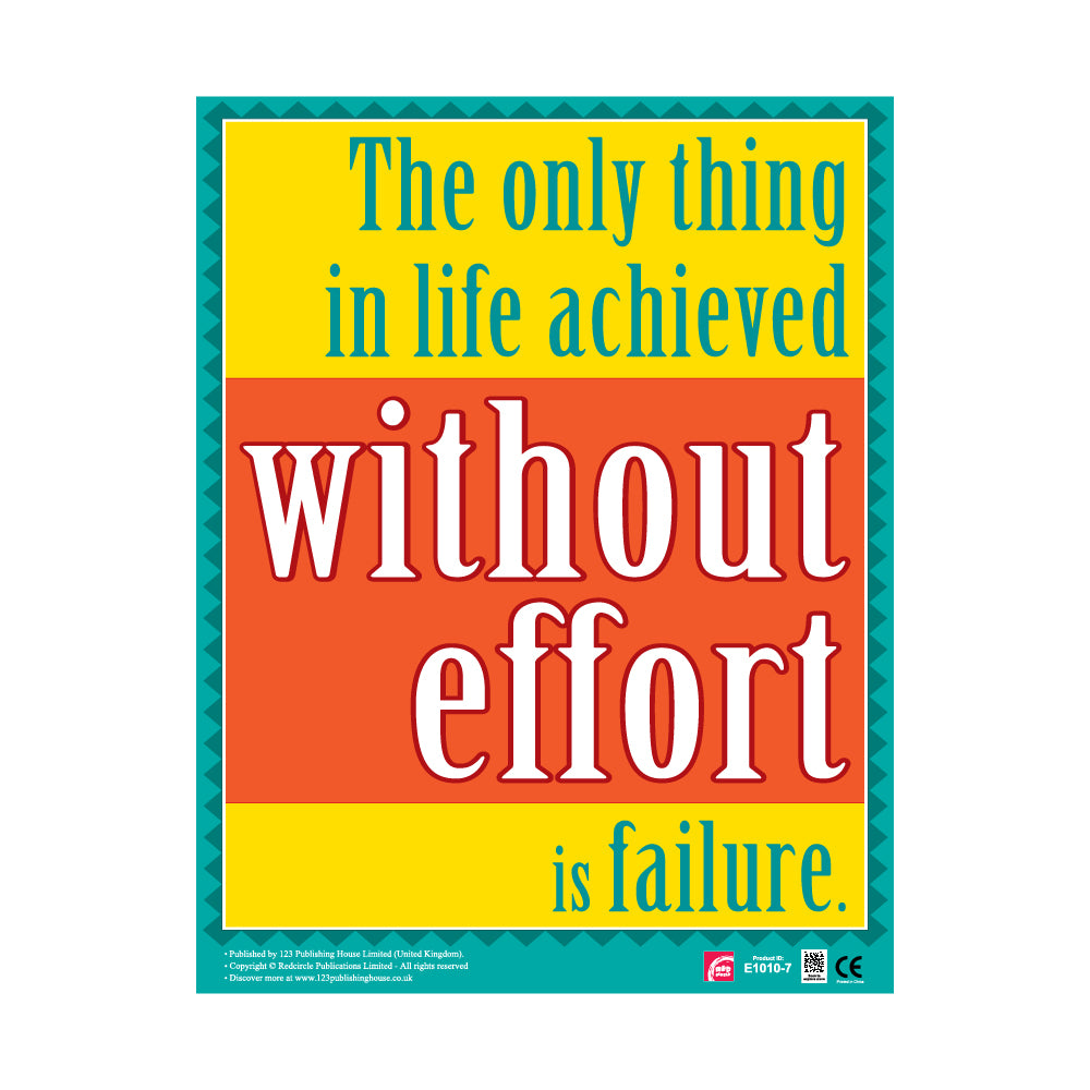 failure is the only outcome that can be attained without any exertion or hard work