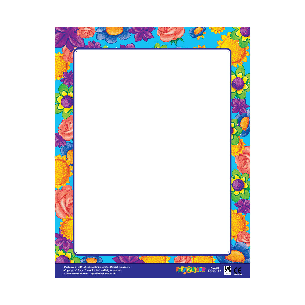 The object shown in the image is called a "Flowers – Write-on Chart