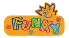 Funky brand logo