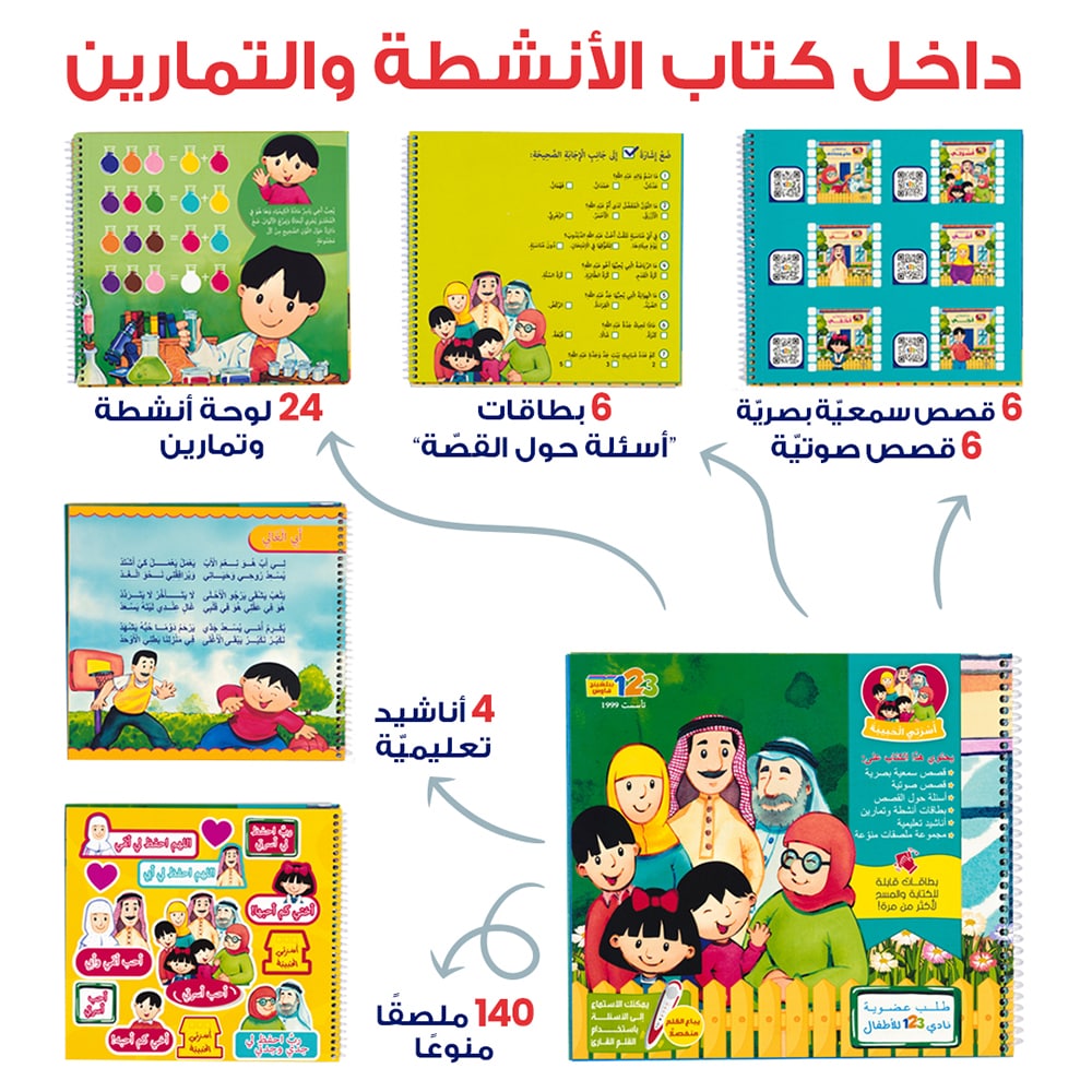 My Lovely Family – Educational Pack & Books for Kids in Arabic