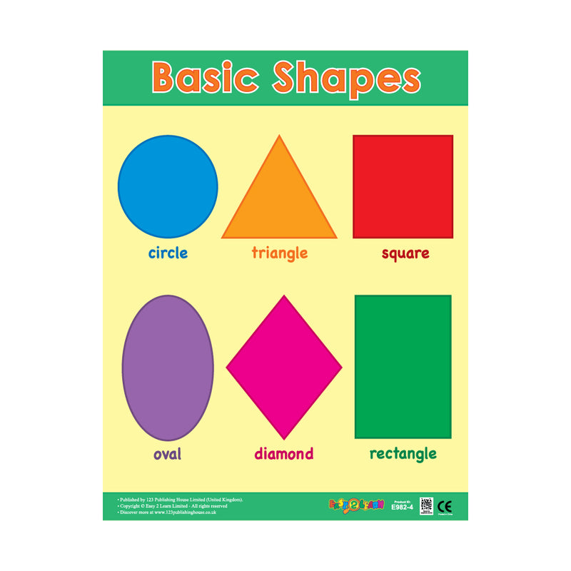 Preschool Charts (6 Wall Charts) - Educational Wall Chart Pack in Engl